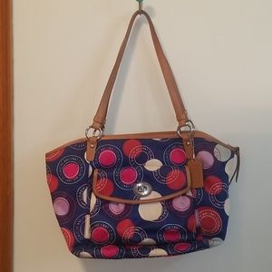 Authentic Coach purse with matching wristlet